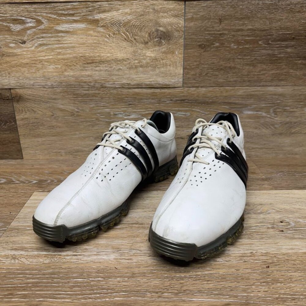 Adidas 360 LTD White Leather Golf Shoes Men's Size 10.5